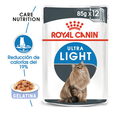 Royal Canin Ultra Light gelatina sobre para gatos
