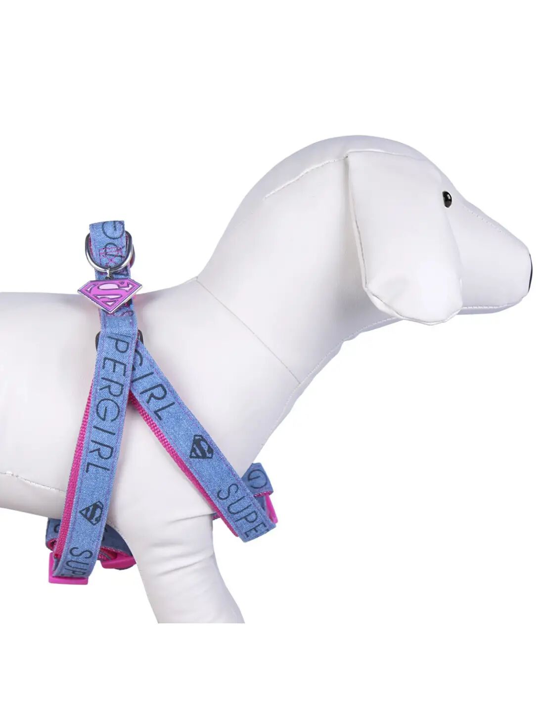 FORFANPETS SuperGirl Arnés Rosa y Azul para perros thumbnail