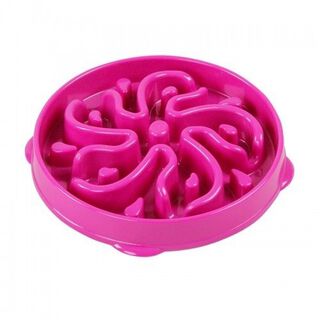 Comedero flor para mascotas color Rosa