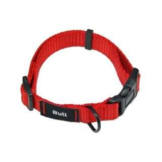 Collar de nylon liso para perros color Rojo