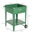 Outsunny Huerto Urbano Elevado con Ruedas Jardinera Exterior de Acero Galvanizado 64x55x79 cm con Estante y Asa Lateral para Cultivo Plantas Flores Verduras Verde, , large indicador imagen numero 3