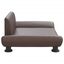 vidaXL Cama para perros de cuero sintético marrón 70x45x28 cm, , large indicador imagen numero 3