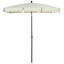 Outsunny Sombrilla de Jardín de Aluminio 198x130x245 cm Parasol de Jardín Rectangular con Función de Inclinación para Terraza Patio Exterior Beige, , large indicador imagen numero 1