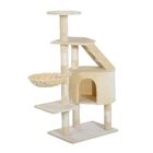 Rascador árbol con felpa PawHut color Beige, , large image number null