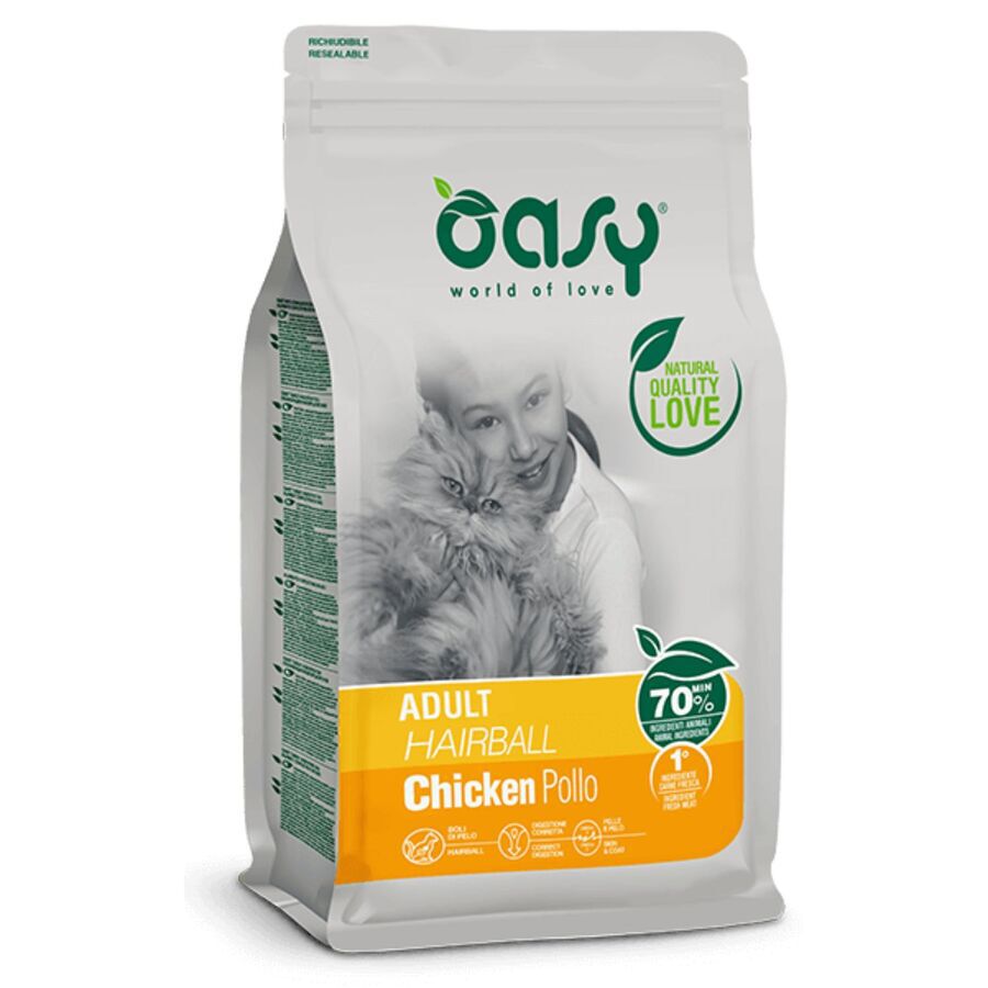 OASY GATO ADULT ANTI-HAIRBALL 1.5 KG, , large Imagen numero 1