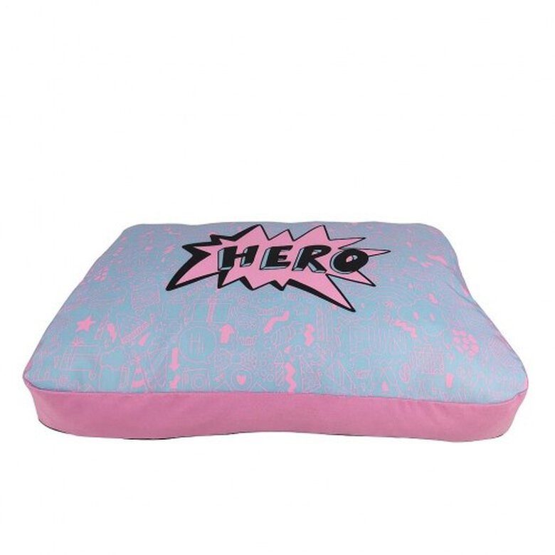 Colchón de diseño Happy Hero Pink para perros color Rosa y azul, , large image number null
