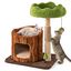 COSTWAY Árbol para Gatos Multifuncional, Torre Moderna con Postes de Rascado Cubiertos de Sisal, Perchero y Plataforma Redonda, Juguete en Forma de Árbol, Mueble para Gatos de Interior, 60 x 46 x 73 CM, , large indicador imagen numero 1