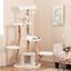 COSTWAY Árbol para Gatos de Madera Sólida de 168 CM, Torre de Gato Moderna con Perchero, Condominio, Postes de Jute Rasguñador, Bola Colgante, Centro de Actividades de 6 Capas, Mueble para Gatos de Interior, , large indicador imagen numero 5