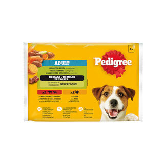 Pedigree Adulto Selección de Carnes Sobre en Salsa para perros