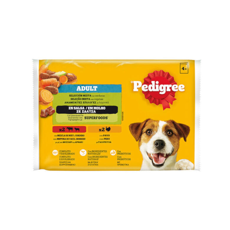 Pedigree Adulto Selección de Carnes Sobre en Salsa para perros