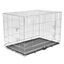 vidaXL Jaula de acero galvanizado negro para perros, , large indicador imagen numero 1
