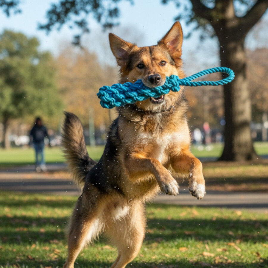Tootoy! Mordedor de Cuerda Azul para perros, , large Imagen numero 1