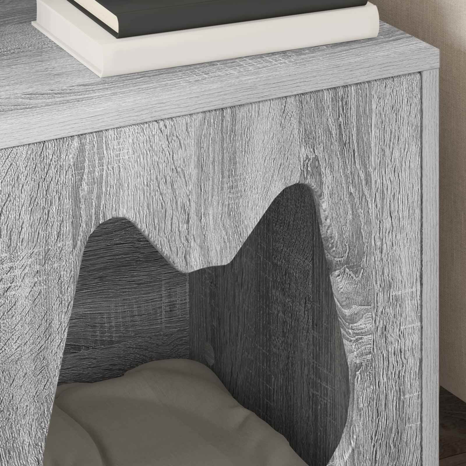 vidaXL Casa para Gatos Gris Sonoma 42,5 x 40 x 53,5 cm, , large Imagen numero 5