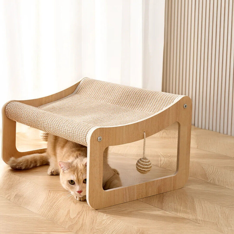 Althea Living - Hamaca Cala Serena, madera y cuerda de yute para rascar, , large Imagen numero 5