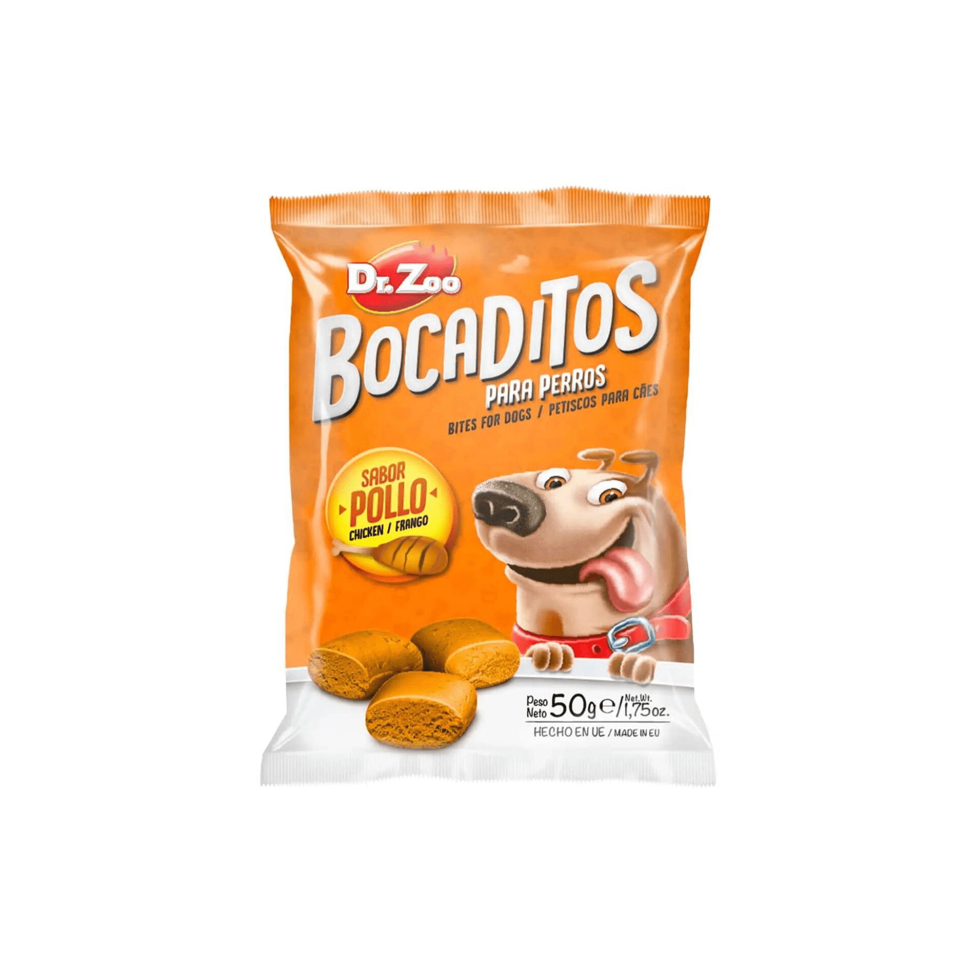 12 bolsitas x 50 g Dr. Zoo Snacks Bocaditos De Pollo Para Perros, , large Imagen numero 1