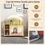 COSTWAY Caja de Arena para Gatos con Puertas Rascadoras de Sisal, Pies de Metal Ajustables, Baño Oculto para Gatos con Almacenamiento, con Gabinete Interior para Gatos, , large indicador imagen numero 4