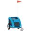 vidaXL Remolque de bicicleta para perros hierro y tela Oxford azul, , large indicador imagen numero 6