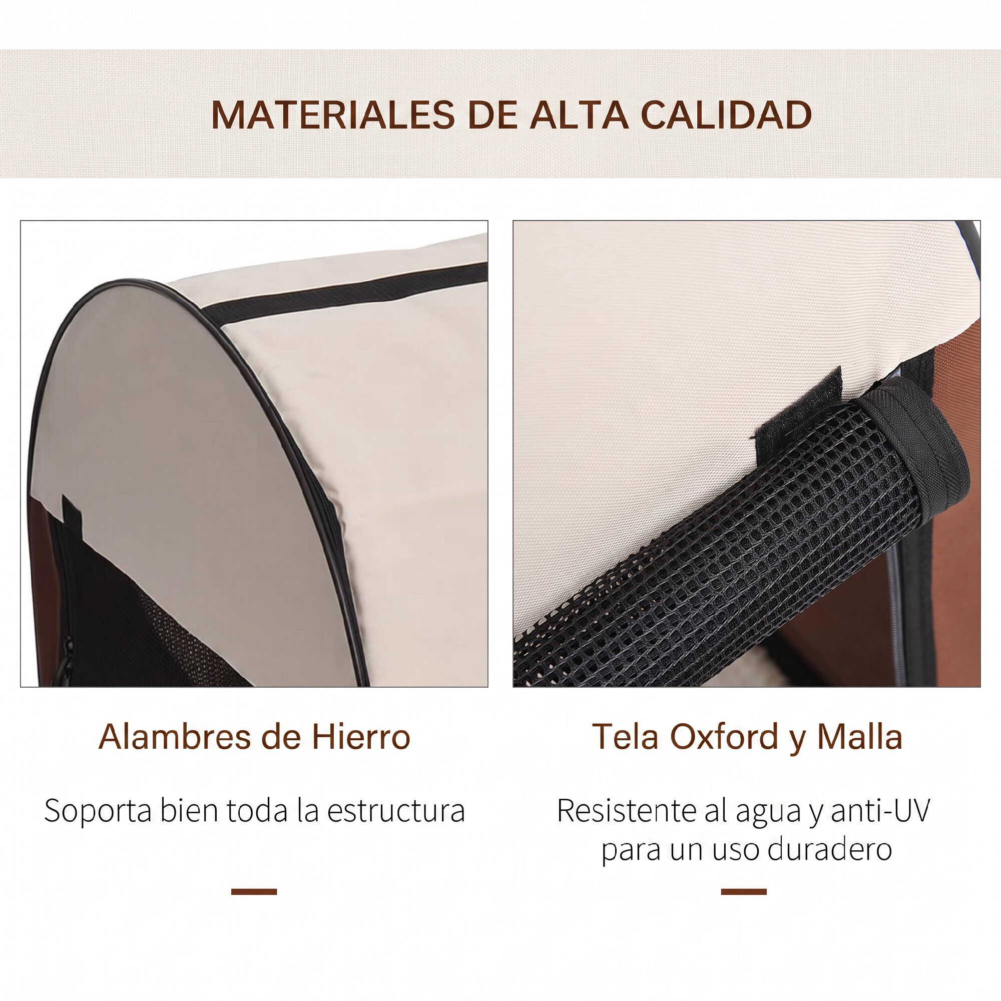 Transport&iacute;n PawHut: la soluci&oacute;n ideal para viajar con tu gato. Dise&ntilde;o pr&aacute;ctico, seguro y con estilo, perfecto para visitas al veterinario o escapadas inolvidables., , large Imagen numero 5