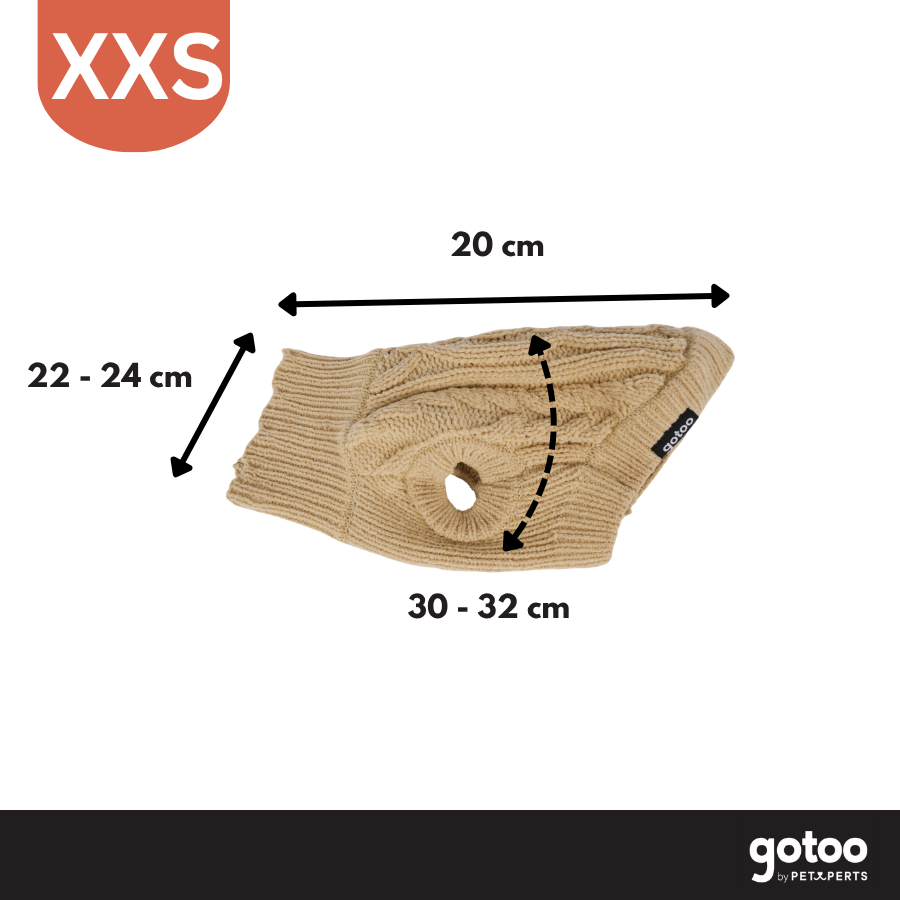 Gotoo Jersey de Punto Marr&oacute;n para perros, , large Imagen numero 4