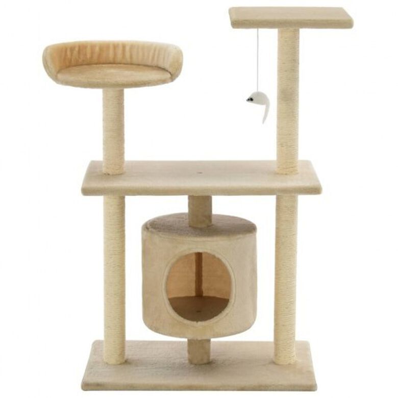 Rascador con poste de sisal color Beige thumbnail