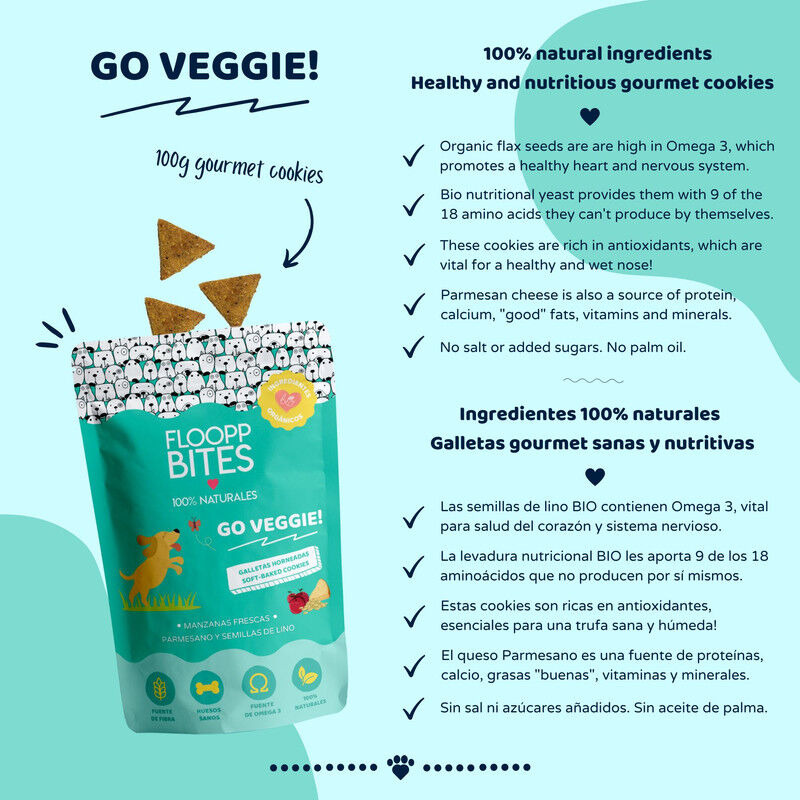 Floopp Bites Snack Natural Perro | Chuches y Premios Masticables y Galletas Crujientes, , large Imagen numero 3