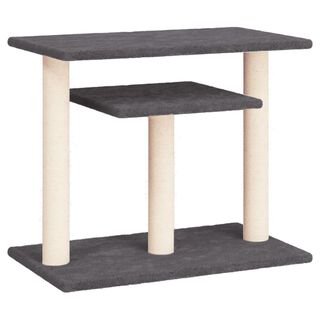 VidaXL Rascador con plataformas gris oscuro para gatos