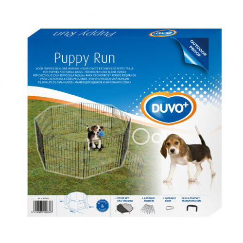 Duvo Parque Metalico con 8 Paneles para perros