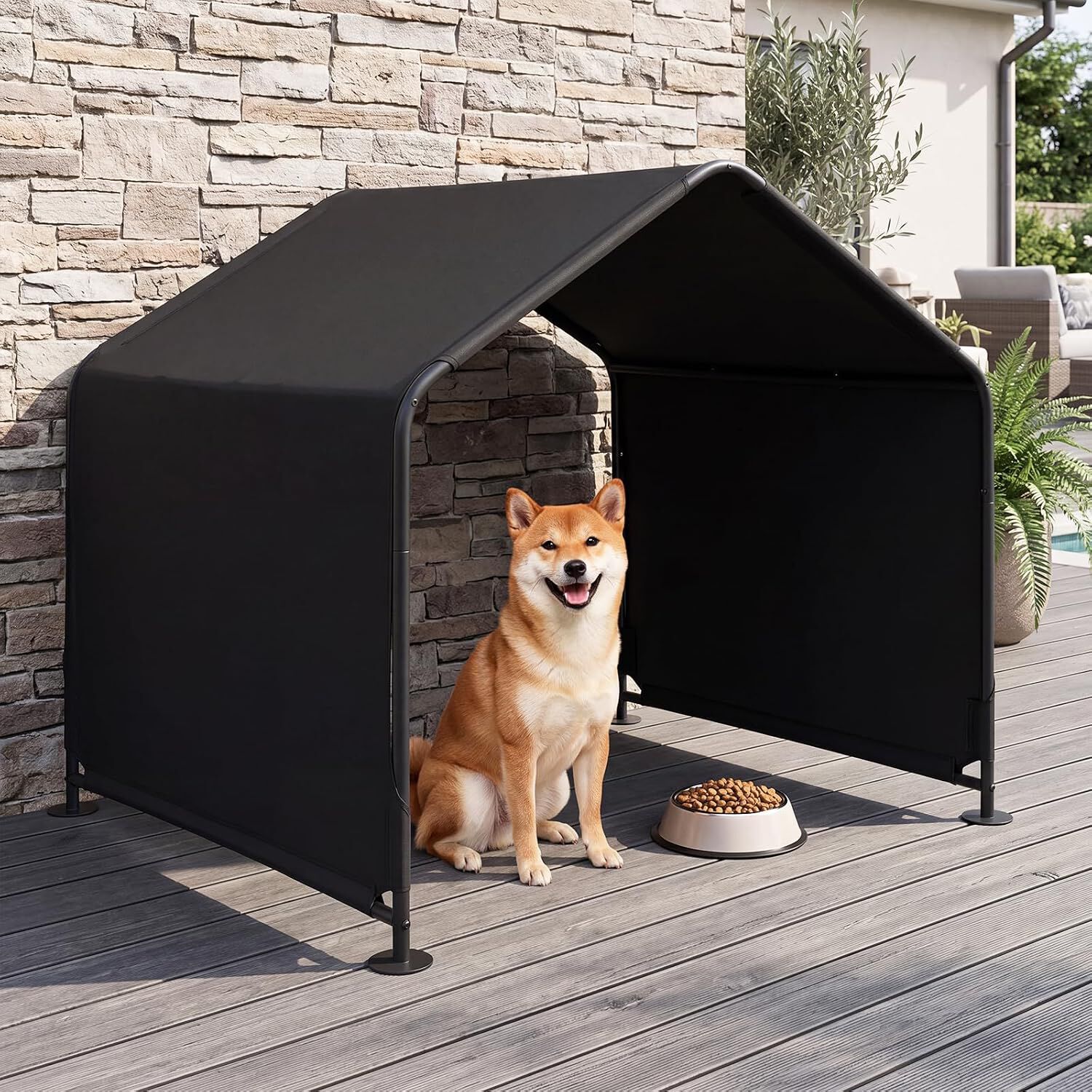 COSTWAY Tienda de campa&ntilde;a para Perros, Sombras para Perros para Exterior (126 x 118 x 108 cm), , large Imagen numero 2