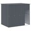 vidaXL Caseta perros con corral acero galvanizado gris 214x1069x181 cm, , large indicador imagen numero 25
