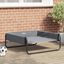 vidaXL Cama Elevada para Perros Sofá Silla Tela Oxford y Acero Gris Antracita, , large indicador imagen numero 9