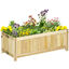Outsunny Jardinera Madera Natural, , large indicador imagen numero 1