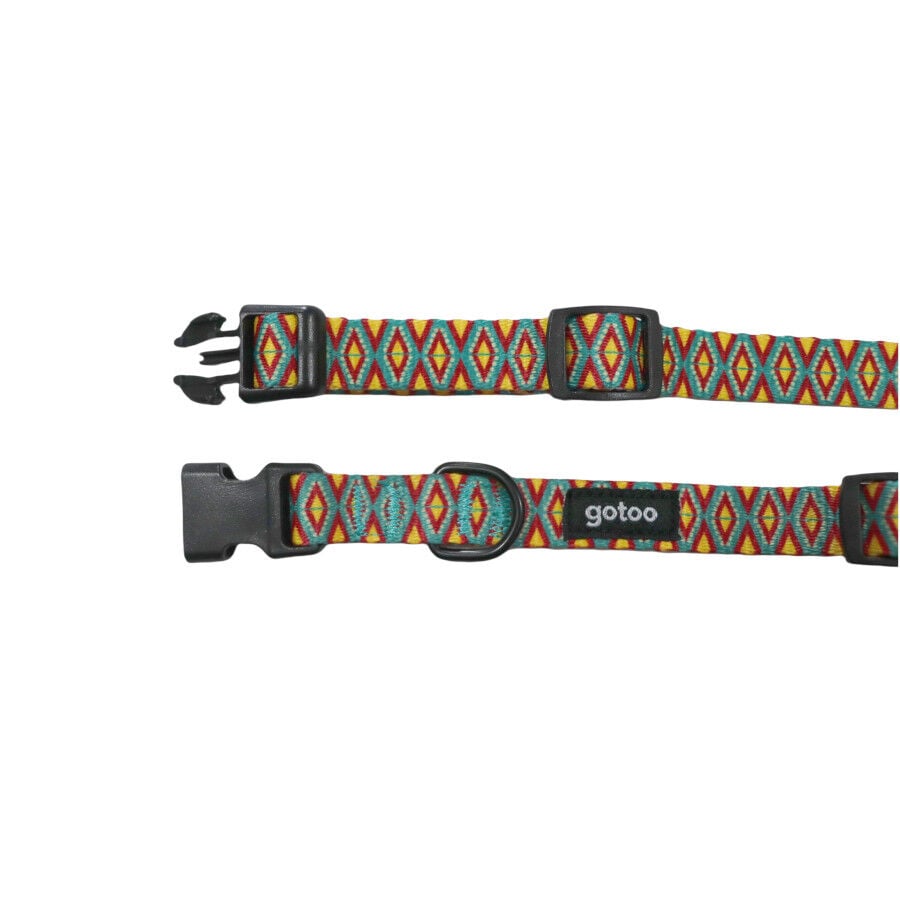 Gotoo Collar estampado geom&eacute;trico para perros, , large Imagen numero 3