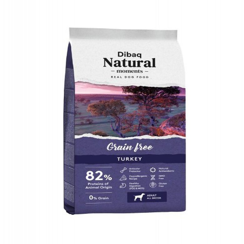 Pienso Dibaq Natural Moments Grain Free sabor Pavo, , large image number null