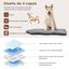 COSTWAY Cama Perros Grandes, Cama Ortop&eacute;dica para Perros con Soporte de Espuma Viscoel&aacute;stica, Colchoneta Impermeable para Perros con Funda Extra&iacute;ble, Colch&oacute;n Antideslizante para Perros (gris), , large indicador imagen numero 2