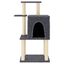 vidaXL Rascador para gatos con postes de sisal gris oscuro 97 cm, , large indicador imagen numero 2