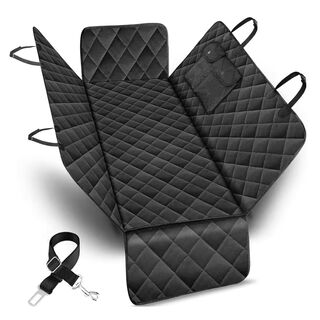 THEKINGPET Funda Protectora para Asientos Traseros de Coches Antideslizante e Impermeable premium para mascotas