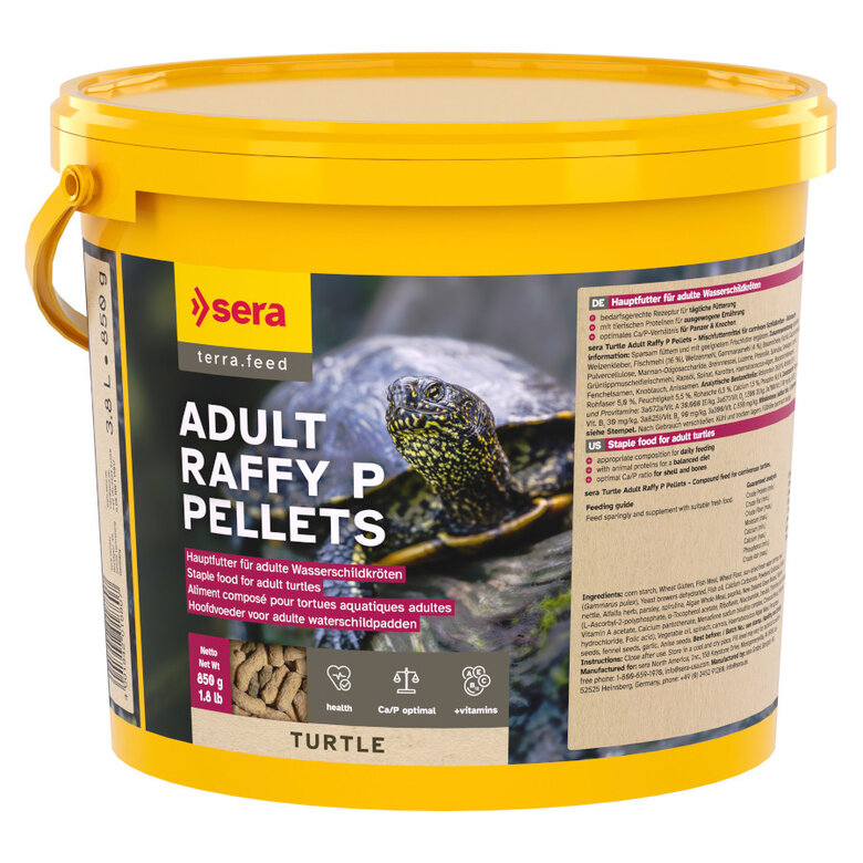 Sera Raffy P Comida para tortugas acuáticas