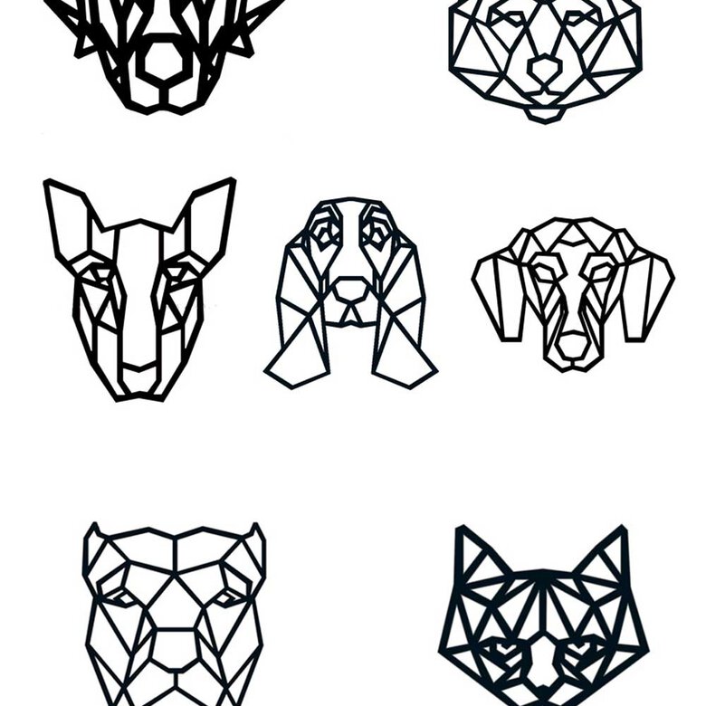 Silueta decorativa de perro raza Labrador Retriever color Blanco, , large image number null