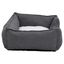Vidaxl sof&aacute; acolchado rectangular con coj&iacute;n gris y blanco para perros, , large indicador imagen numero 9