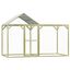vidaXL Jaula gallinero madera impregnada pino y acero 6x1,5x2 m, , large indicador imagen numero 2