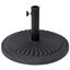 Outsunny Base para Sombrilla de Jardín Peso Neto 15 kg Soporte de Parasol Apto para Postes de 35mm/38mm/48mm Rellena de Cemento Metal para Terraza Exterior Ø49x32 cm Negro, , large indicador imagen numero 1