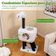 COSTWAY &Aacute;rbol para Gatos de Interior, 110 cm Condominio de Rat&aacute;n PE para Gatitos con Postes Rascadores de Sisal, Coj&iacute;n de Felpa, Bola Colgante y 2 Entradas, Torre en Forma Cordero para Gatos, , large indicador imagen numero 2