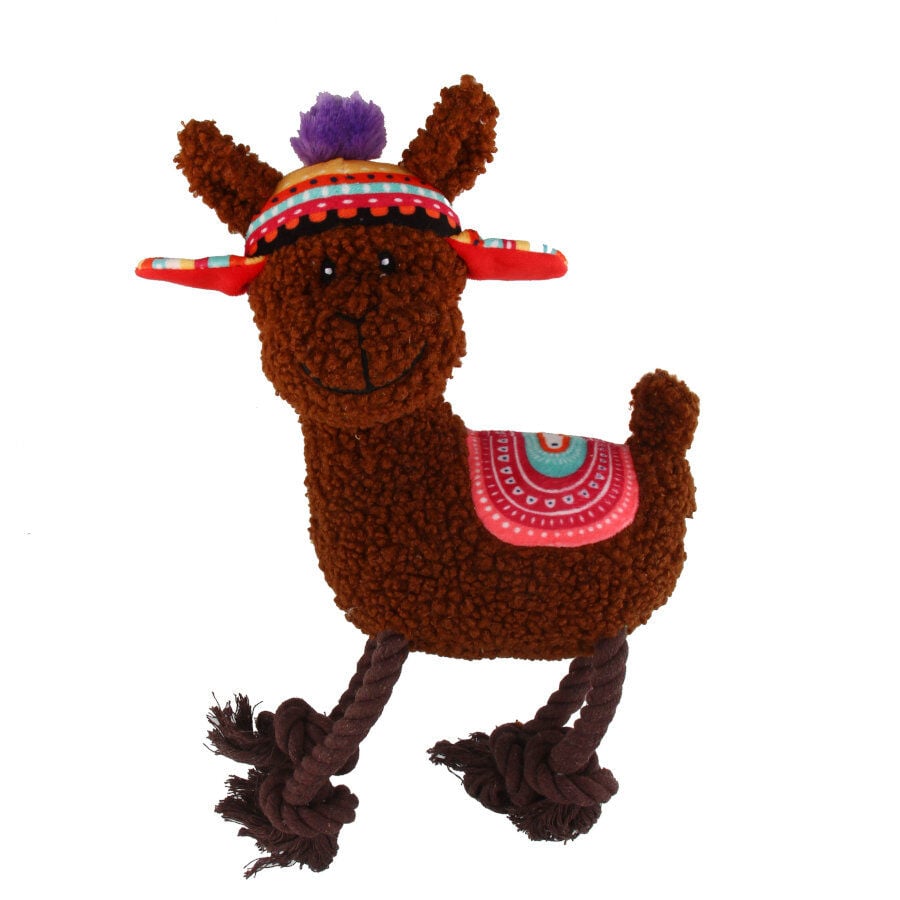 Tootoy! Comfort Rope Legs Alpaca peluche con cuerda para perros thumbnail