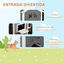 PawHut Casa para Gatos de Madera 59x55x109 cm, , large indicador imagen numero 5