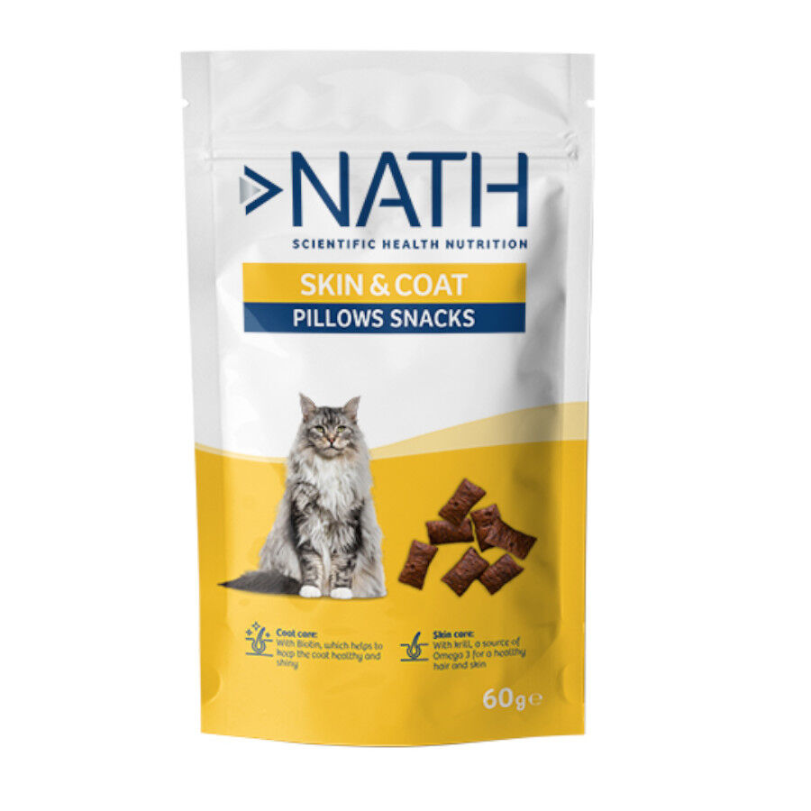 Nath Pillow Snacks Skin&amp;Coat Bocaditos para gatos