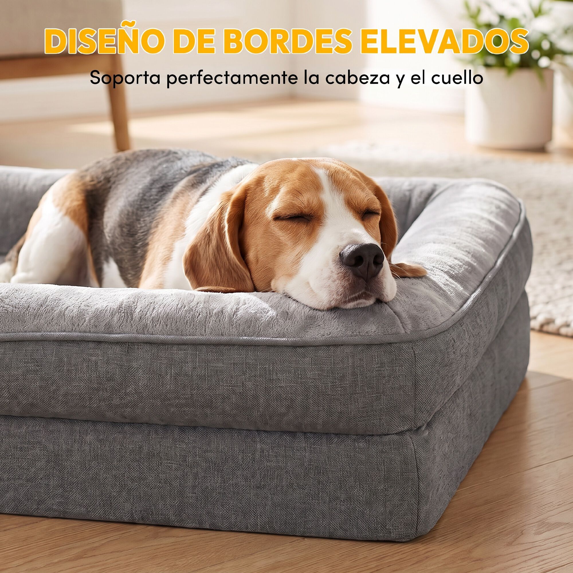 PawHut Cama para Perro Gris, , large Imagen numero 4