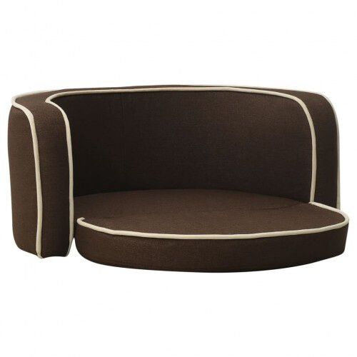 Vidaxl sof&aacute; plagable marr&oacute;n para perros, , large Imagen numero 2