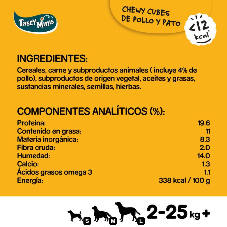 Pedigree Tasty Mini Snacks Sabor Pollo y Pato para Perros, , large image number null