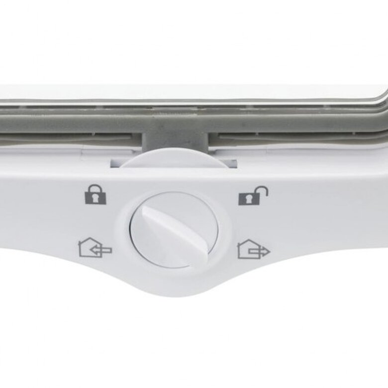 Gatera con sellado especial y cerradura magnética color Blanco, , large image number null