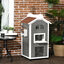 PawHut Casa para Gatos de Madera 59x55x109 cm, , large indicador imagen numero 2